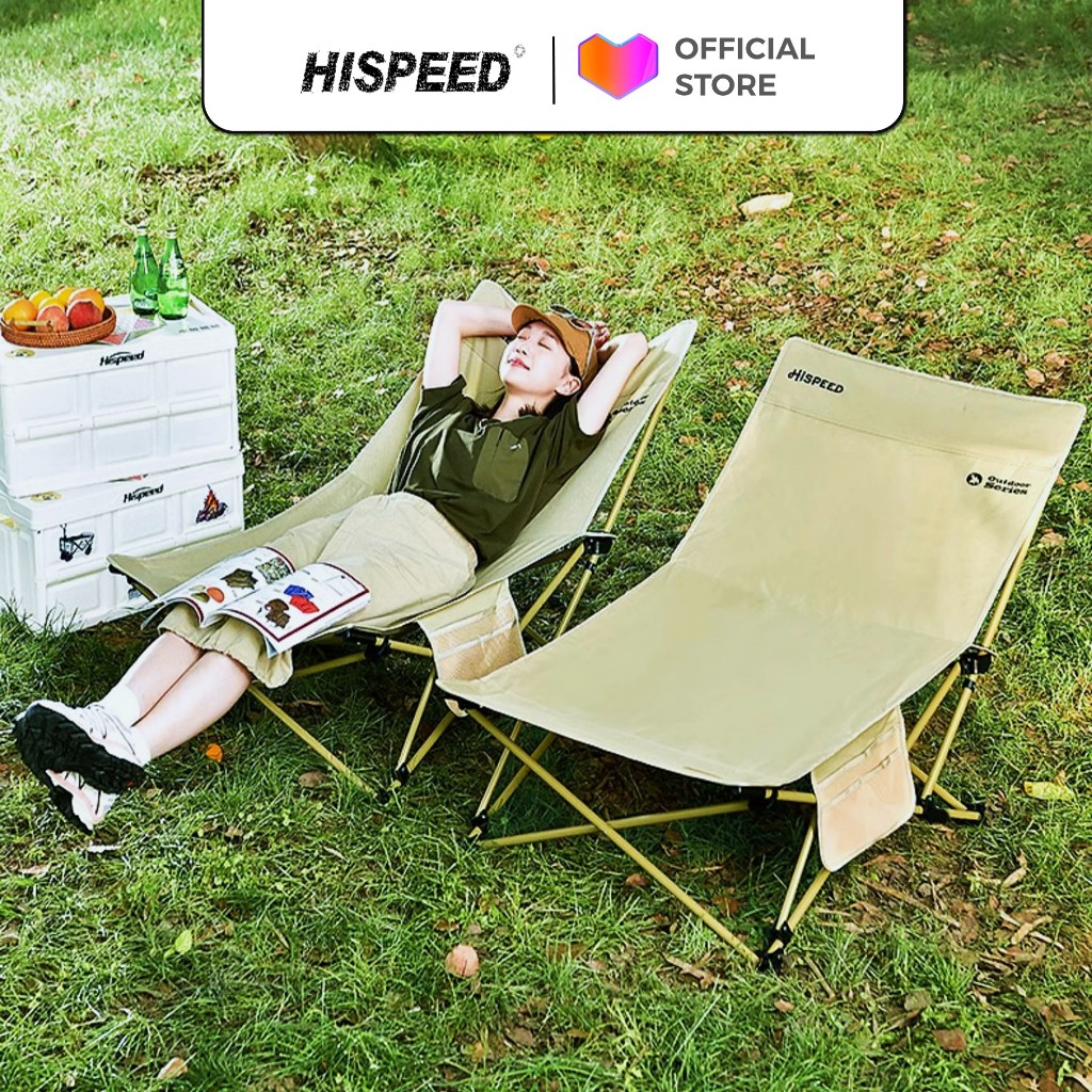 Ghế Lười Thư Giãn Ghế Xếp Văn Phòng Ngủ Trưa Đa Năng HISPEED Ghế Dã Ngoại Du Lịch Gấp Gọn Công Thái Học Cỡ Lớn