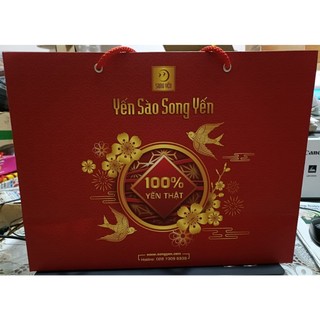 Túi giấy đựng hộp yến Song yến
