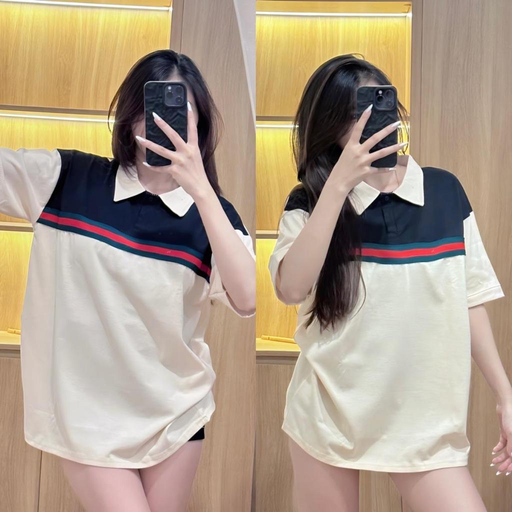 Áo PoLo cotton 3158 - Polo Sọc Ngang Hàng Thêu , Form 40-70kg , chất cotton khô