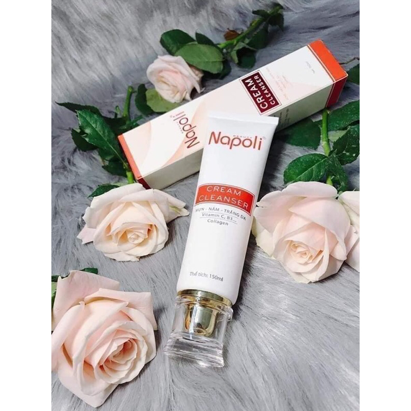 Combo dưỡng da chống lão hoá-Sữa rửa mặt napoli+Serum noãn thực vật+kem face cá hồi Hải Âu Việt
