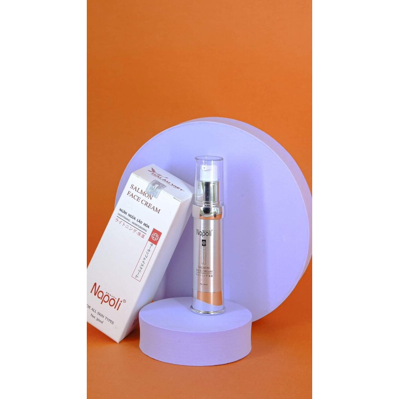 Combo dưỡng da chống lão hoá-Sữa rửa mặt napoli+Serum noãn thực vật+kem face cá hồi Hải Âu Việt