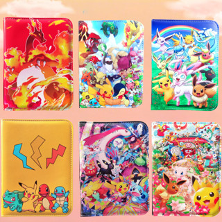 [900/400 THẺ] Album đựng card thẻ bài sưu tập Pokemon bằng da anime hoạt hình kích thước 3x3 2x2 sổ đựng card