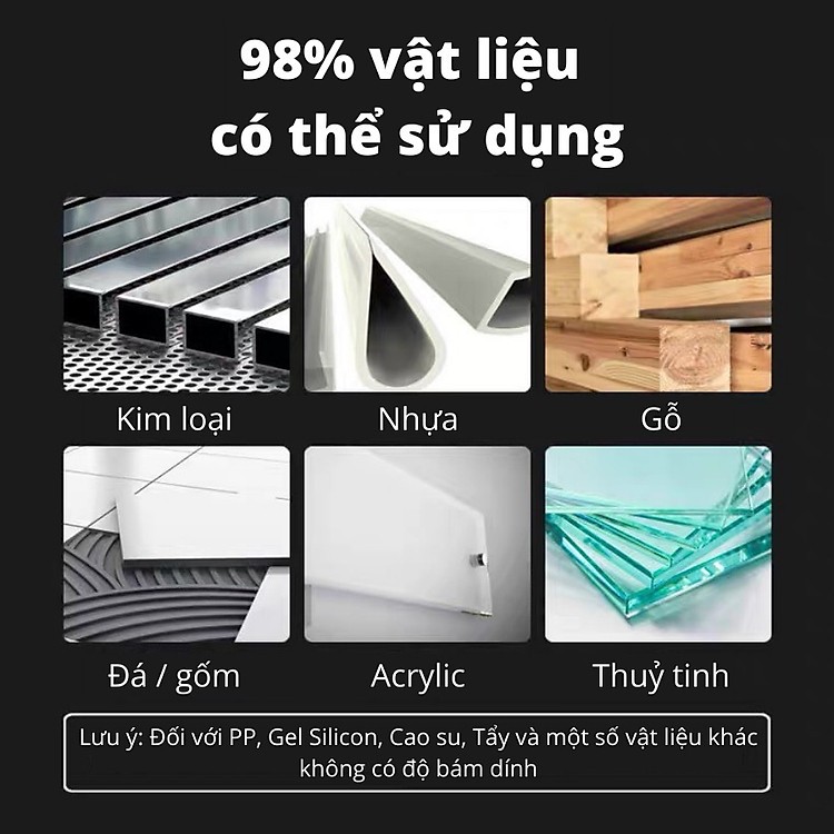 Keo siêu dính đa năng dán tường giày vật liệu No More Nail Nhật 20gam