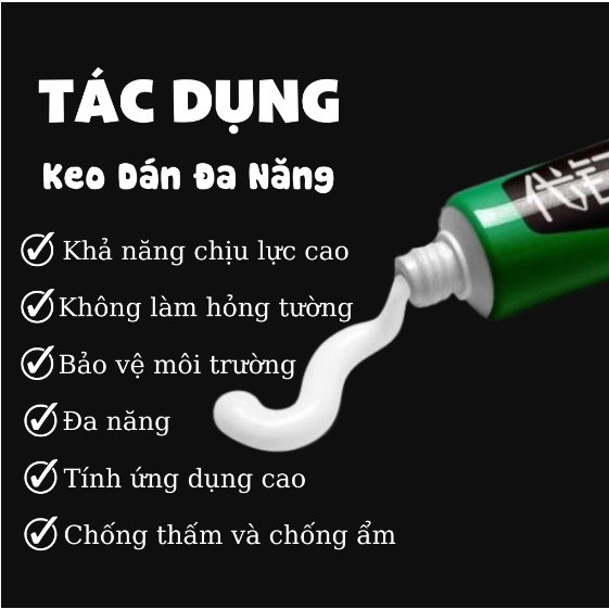 Keo siêu dính đa năng dán tường giày vật liệu No More Nail Nhật 20gam