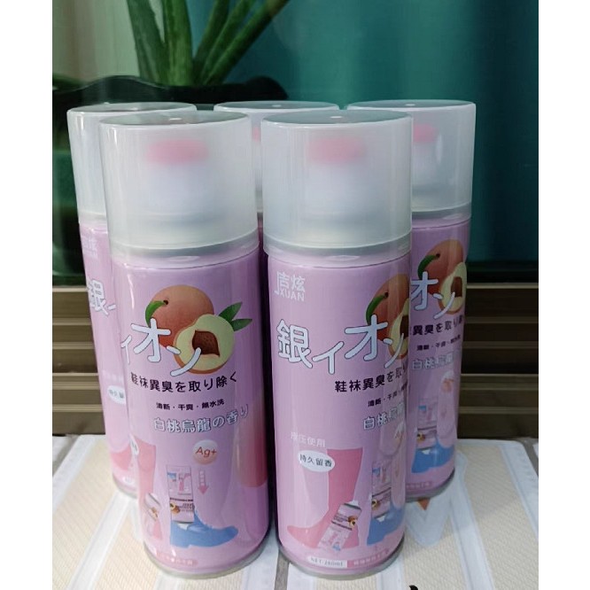 Xịt khử mùi hôi chân giày hương Đào 260ml