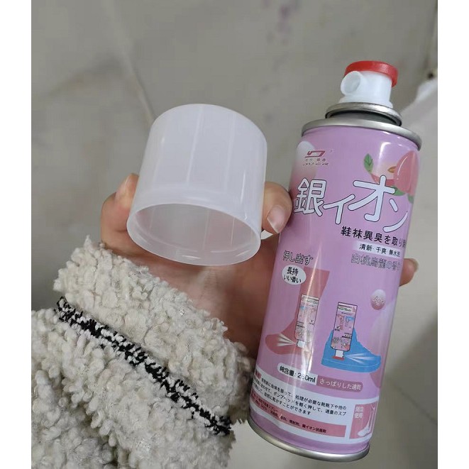 Xịt khử mùi hôi chân giày hương Đào 260ml