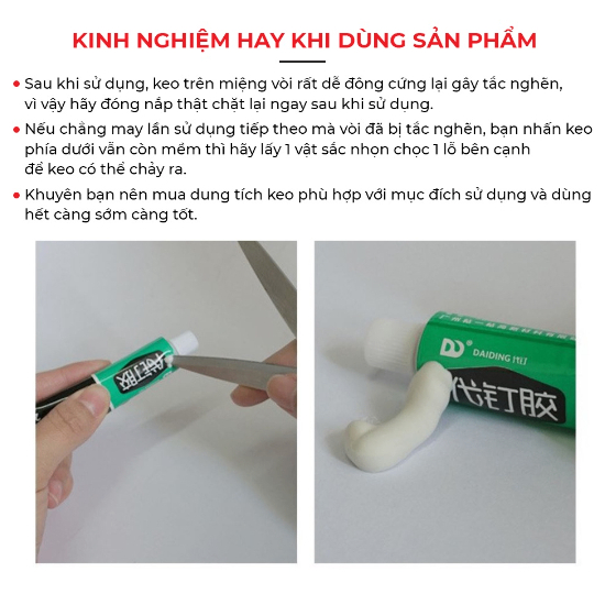 Keo siêu dính đa năng dán tường giày vật liệu No More Nail Nhật 20gam