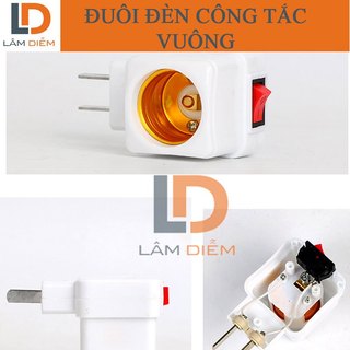 Đuôi đèn e 27 có công tắc E30