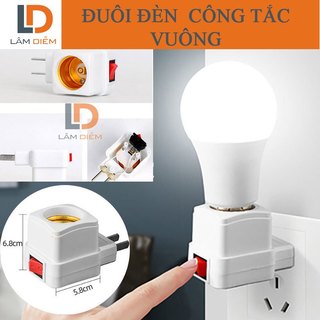Đuôi đèn e 27 có công tắc E30