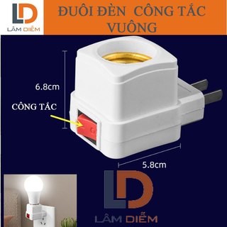 Đuôi đèn e 27 có công tắc E30