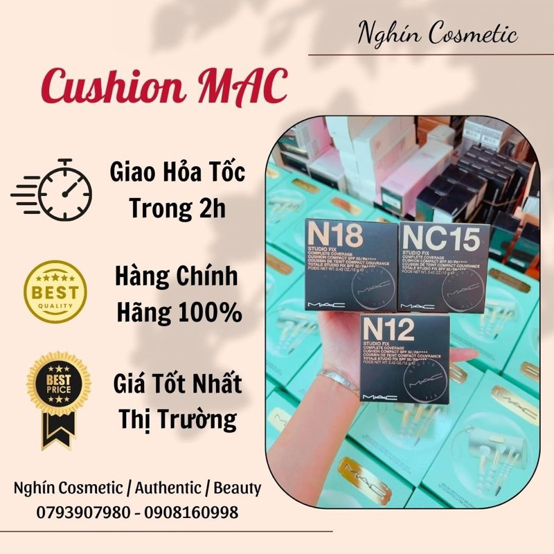 Phấn Nước MAC Cushion MAC- Mac Studiofix Cushion SPF50/PA