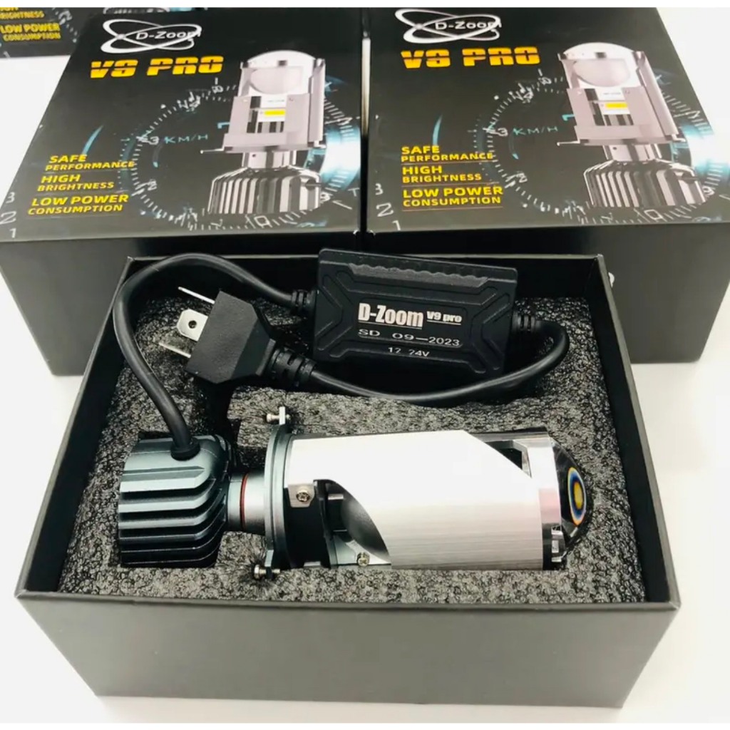 Đèn Pha V9 PRO 60W Tăng Sáng Mạnh, Led Bi Cầu Mini H4 12V Ô Tô& Xe Máy Cao Cấp