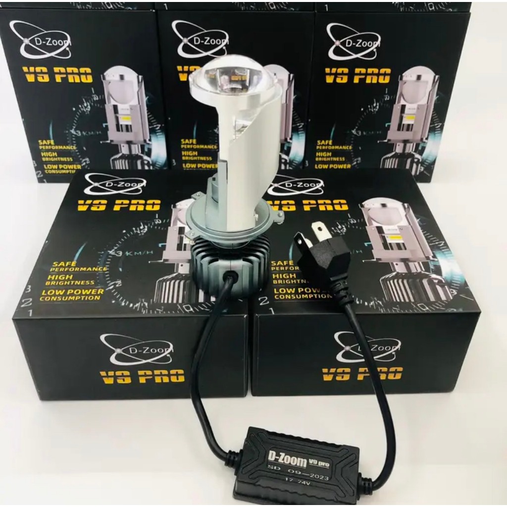 Đèn Pha V9 PRO 60W Tăng Sáng Mạnh, Led Bi Cầu Mini H4 12V Ô Tô& Xe Máy Cao Cấp