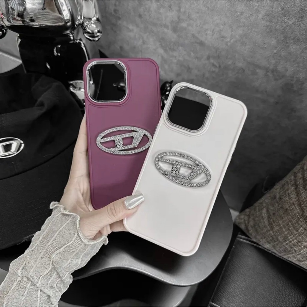 Ốp lưng i phone viền kim loại DIESEL 7plus 8plus x xsmax 11 11promax 12 promax 13 13promax 14promax