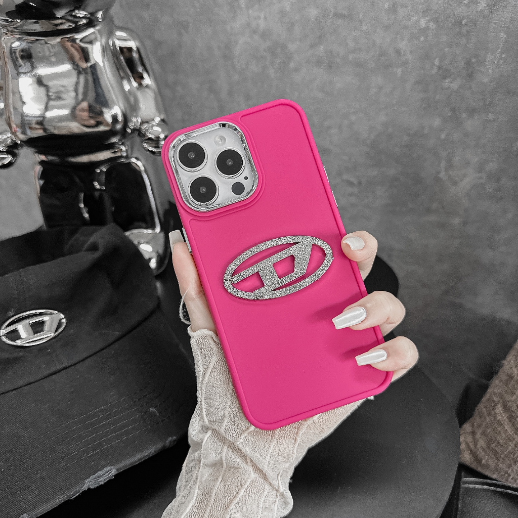 Ốp lưng i phone viền kim loại DIESEL 7plus 8plus x xsmax 11 11promax 12 promax 13 13promax 14promax