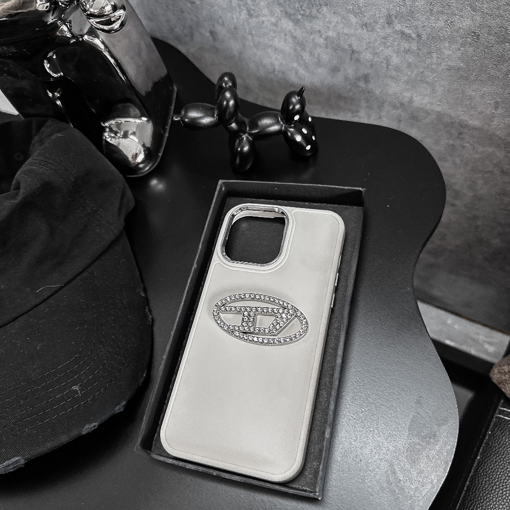 Ốp lưng i phone viền kim loại DIESEL 7plus 8plus x xsmax 11 11promax 12 promax 13 13promax 14promax