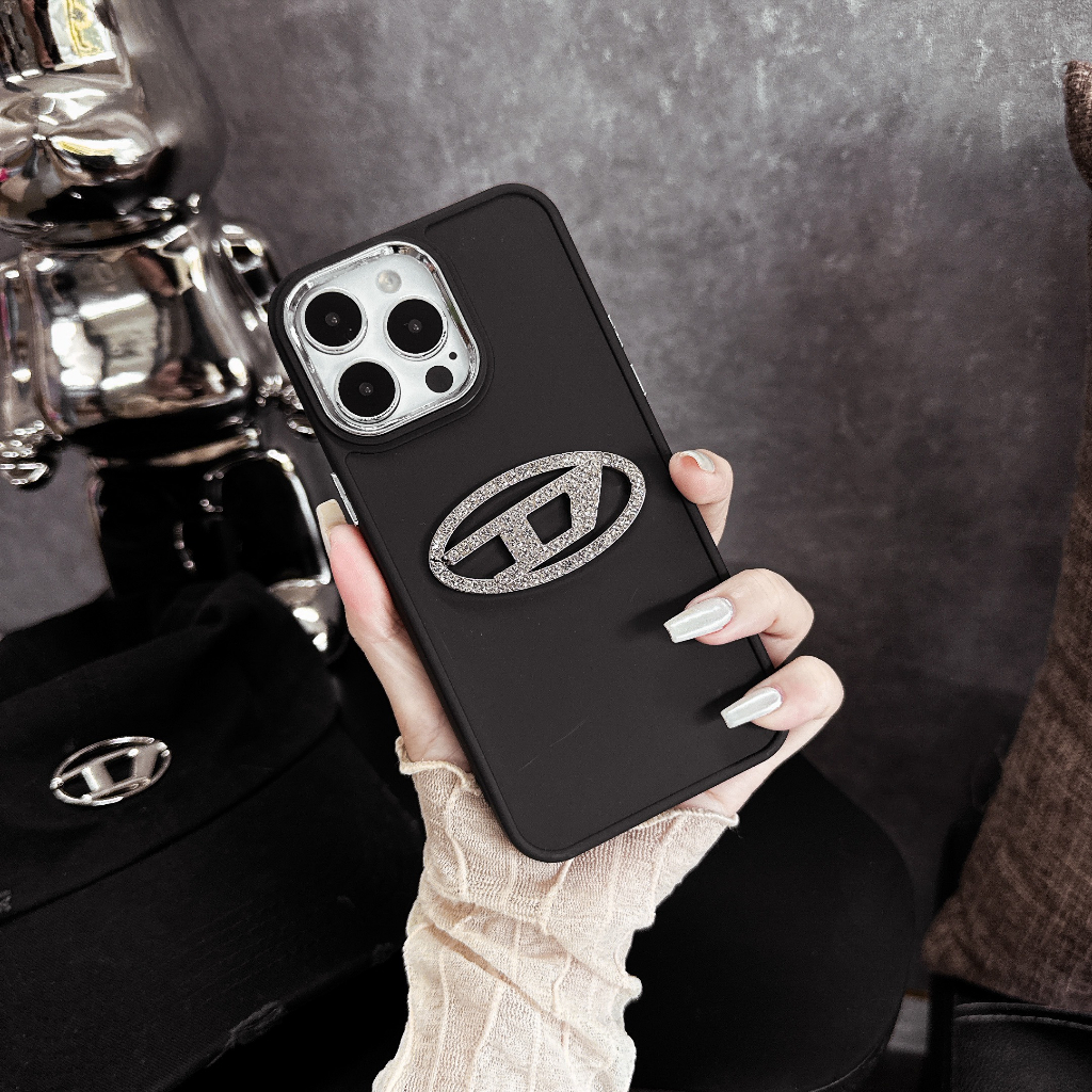 Ốp lưng i phone viền kim loại DIESEL 7plus 8plus x xsmax 11 11promax 12 promax 13 13promax 14promax