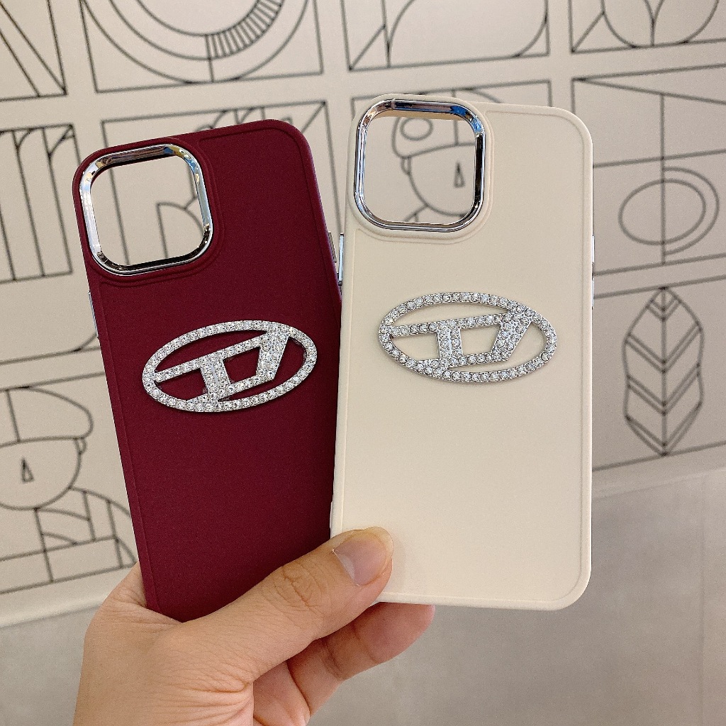 Ốp lưng i phone viền kim loại DIESEL 7plus 8plus x xsmax 11 11promax 12 promax 13 13promax 14promax