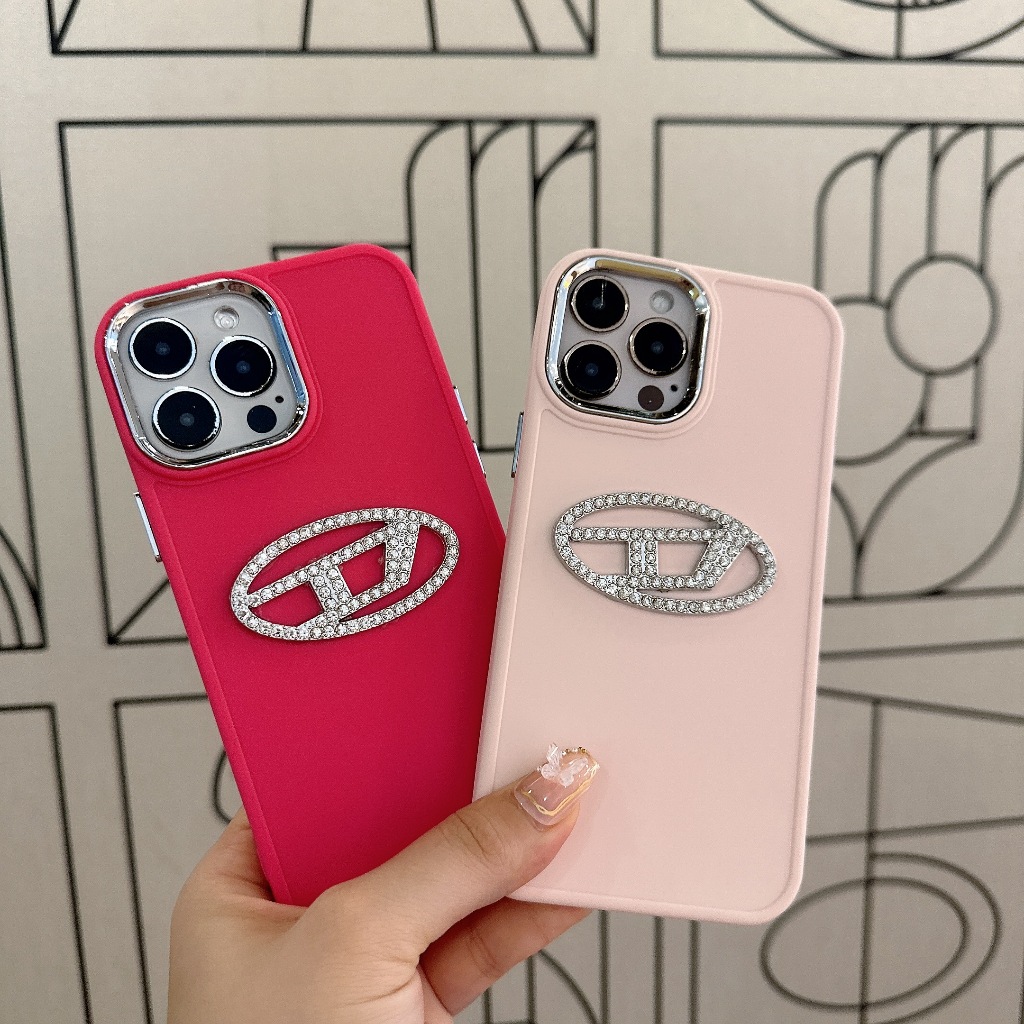 Ốp lưng i phone viền kim loại DIESEL 7plus 8plus x xsmax 11 11promax 12 promax 13 13promax 14promax