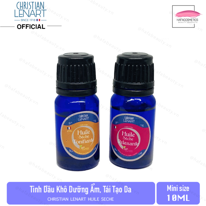 Tinh Dầu Khô Se Khít Lỗ Chân Lông, Căng Bóng Da Christian Lenart Huile Sèche  Pháp Chai Test