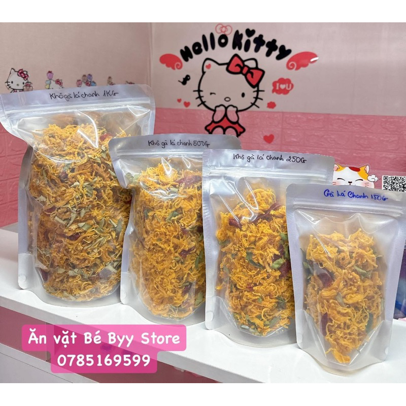 Khô gà lá chanh | Khô gà bơ tỏi 250G