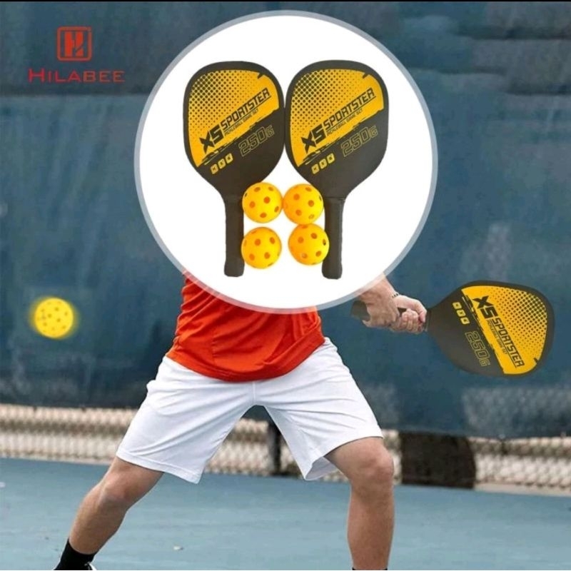 Bộ 2 vợt 4 bóng pickleball cho người tập chơi