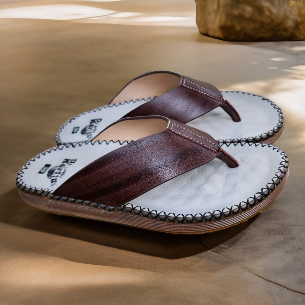 Dép da nam, dép quai kẹp chất liệu da bò đế doctor dẻo nhẹ , mặt lót đệm gai cực kỳ êm và thoáng chân C211