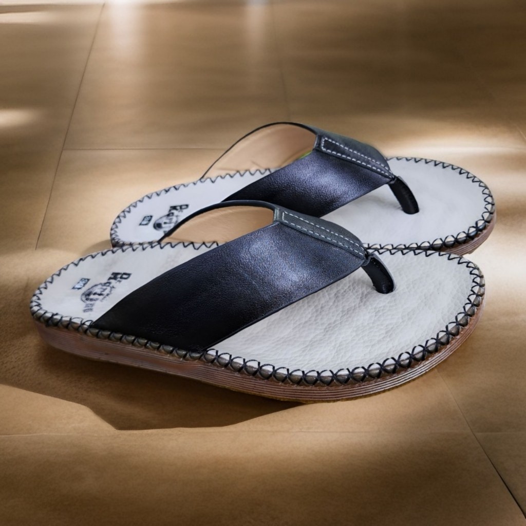 Dép da nam, dép quai kẹp chất liệu da bò đế doctor dẻo nhẹ , mặt lót đệm gai cực kỳ êm và thoáng chân C211