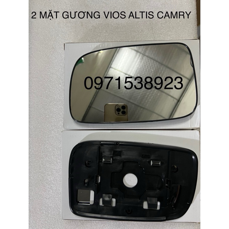 2 Mặt gương chiếu hậu toyota vios 2003-2007. Altis 2002-2006. Camry 2003-2006 giá rẻ