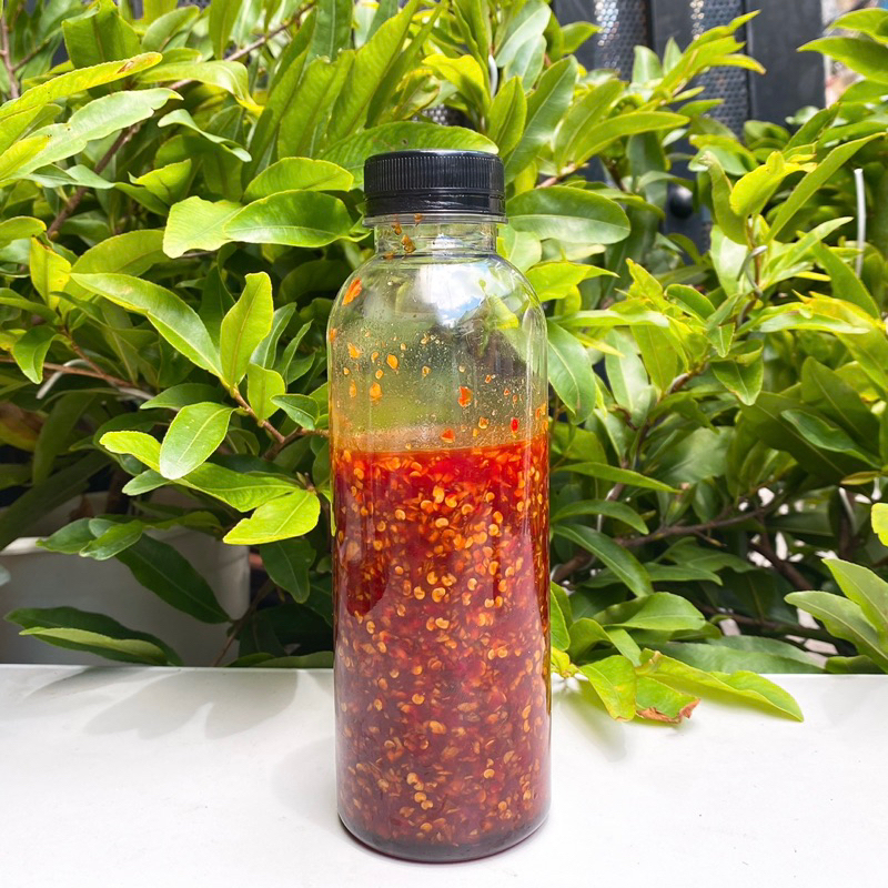 SỐT ỚT SIÊU CAY chai 150g - Ớt rim mật ong  - Bánh tráng Mạnh Hùng