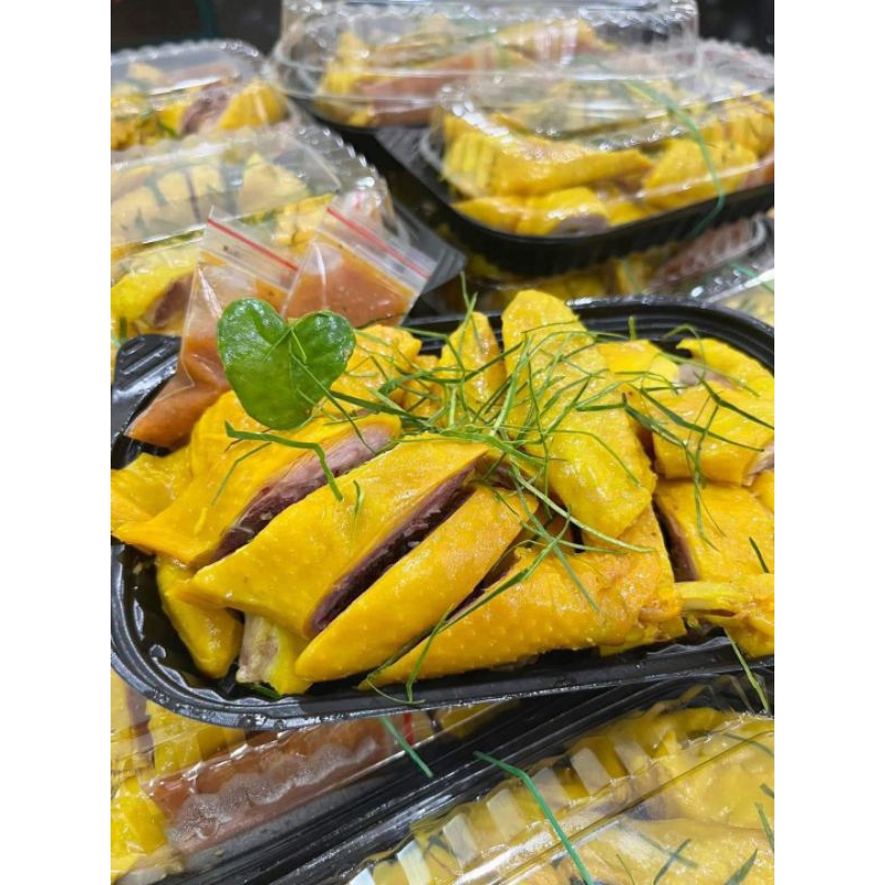 Gà ủ muối hoa tiêu nửa con siêu ngon