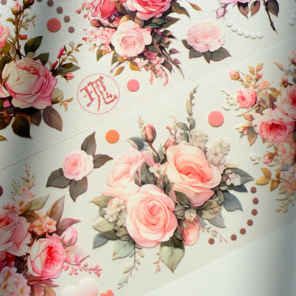 Meohime 𓃠 BBook- Băng dán PET tape hoa hồng Roses