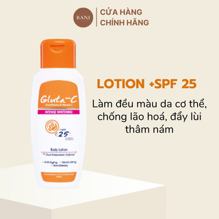 Sữa dưỡng trắng da body lotion Gluta-C +SPF 25 150ml/300ml