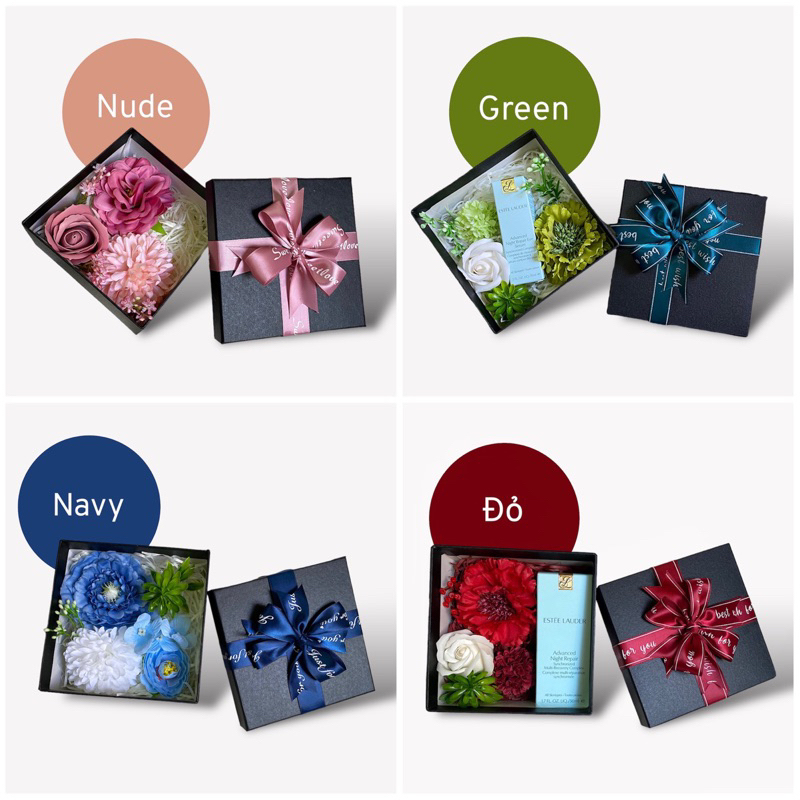 Hộp quà tặng hộp đựng son mĩ phẩm hộp cứng đen đỏ