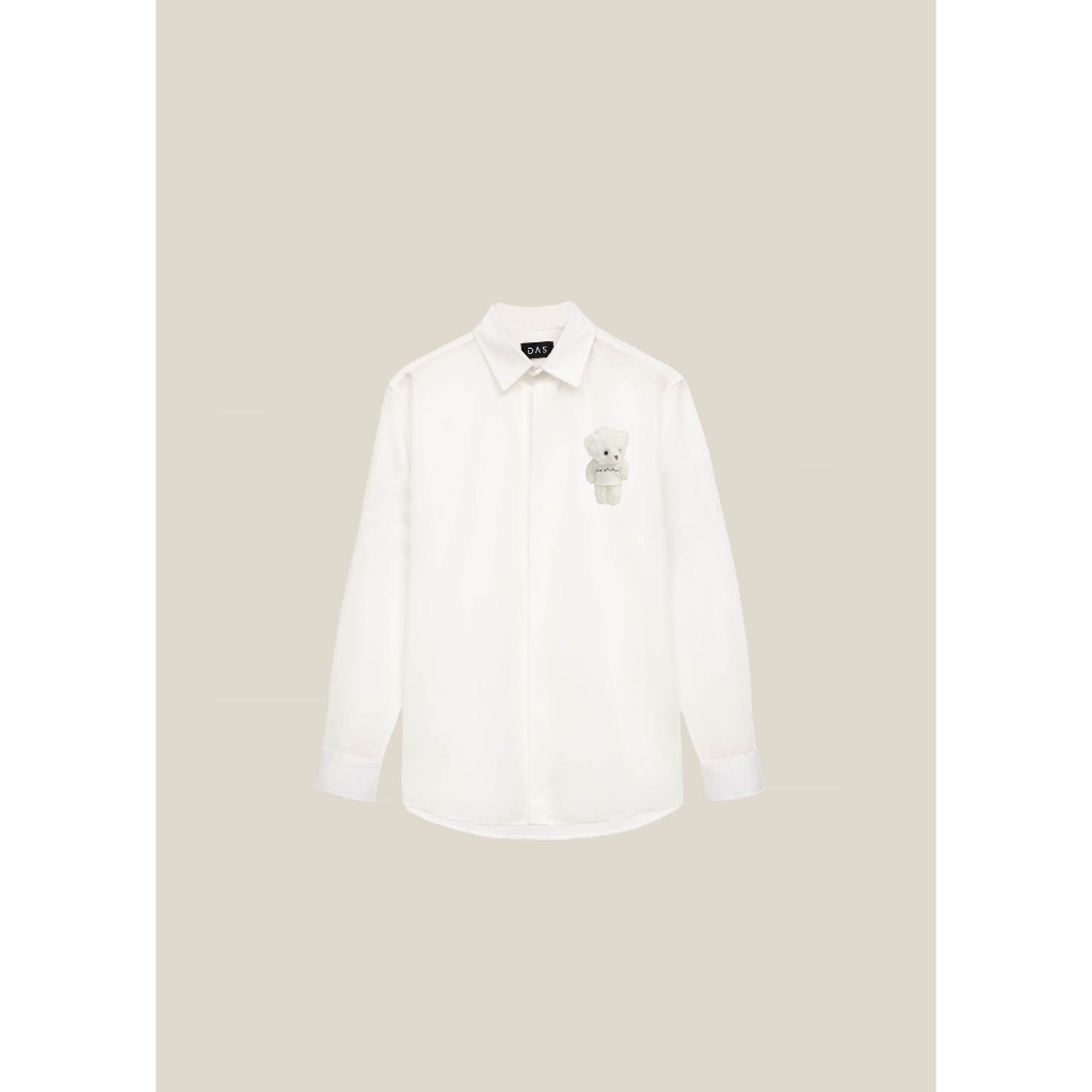 BEAR SHIRT ÁO SOMI NAM - DAS - TRẮNG