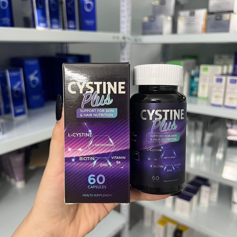 VIÊN UỐNG CYSTINE PLUS GIẢM MỤN, NGĂN RỤNG TÓC, GIẢM SẮC TỐ DA HỘP 60 VIÊN[CHÍNH HÃNG]