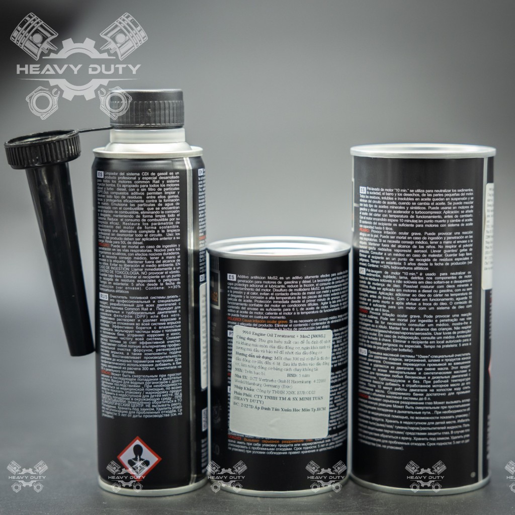 Combo Bảo Dưỡng Cao Cấp  - Senfineco Diesel CDI Sytem Cleaner & Engine Oil Treament Mos2