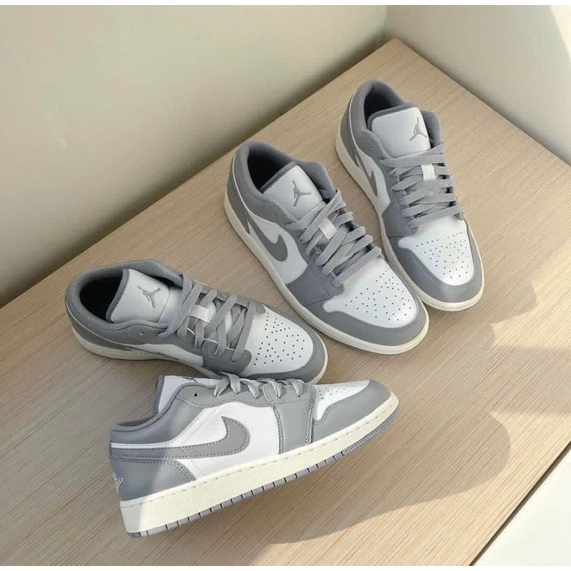 Giày thể thao Nike Air Jordan 1 Low “Vintage Grey” chính hãng cho nam nữ, Jordan 1 low real fullbox FLEX SHOP tặng tất