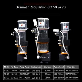 Skimmer tách protein cho hồ cá biển redstarfish sq50 ,sq70-máy tách protein- máy tách bọt