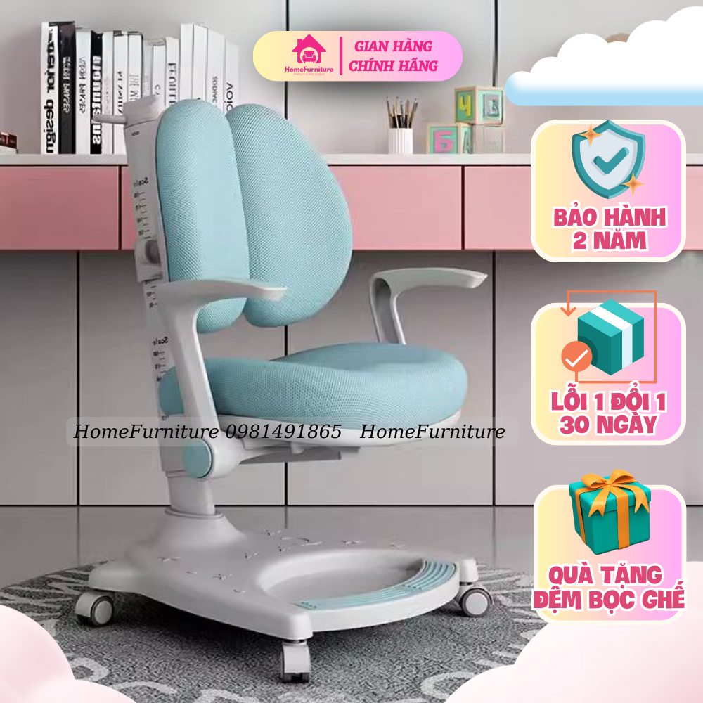 Ghế Chống Gù Y12 Đệm Ngồi Cao Su Non Giúp Cho Việc Ngồi Luôn Thẳng Và Thoải Mái Cho Bé Từ 5 Tuổi Tặng Bọc Ghế