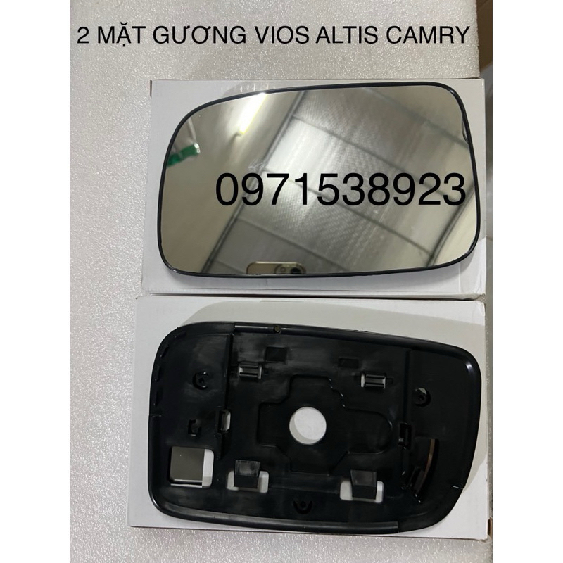 2 Mặt gương chiếu hậu toyota vios 2003-2007. Altis 2002-2006. Camry 2003-2006