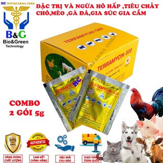 Teramycin 500 - bột đặ-c tr-ị và phòng ngừa hô hấp, tiêu chảy trên chó mèo,gà đá,gia cầm