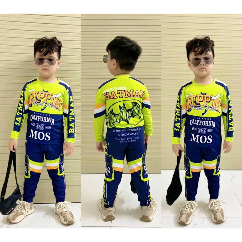 Bộ mặc nhà cho bé trai 3d thun lạnh dài tay size đại
