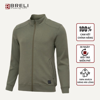 Áo nỉ thể thao nam công nghệ nhật bản thương hiệu breli áo khoác nam 100% microfiber polyester- ban2244-blu