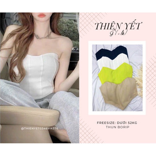 Áo COSET LP cúp ngực ống vạt nhọn ôm dáng croptop sang trọng nữ - Thiên Yết