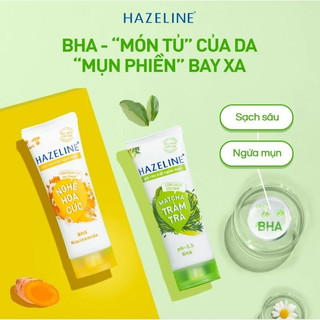 Sữa rửa mặt Hazeline nghệ hoa cúc 15gr - Sữa rửa mặt Hazeline matcha tràm trà ngừa mụn 15 gr