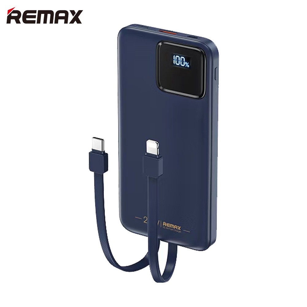 Pin dự phòng sạc nhanh Remax RPP-513 20000mah tích hợp 2 cáp sạc hỗ trợ QC 22.5W và PD 20W BH 5 năm