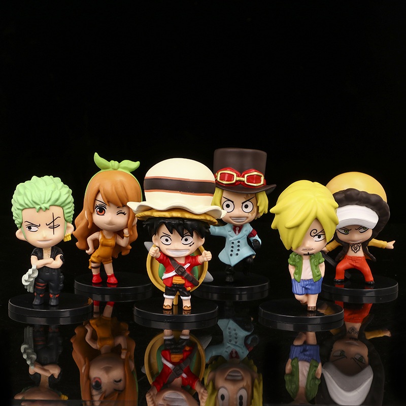 Mô hình One Piece chibi (Luffy, Zoro, Nami, Sabo, Sanji, Law)