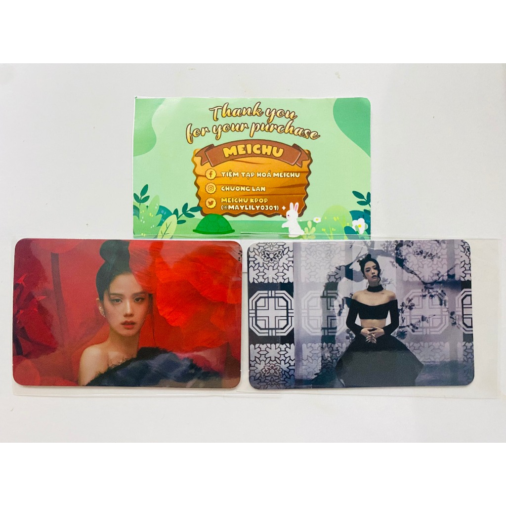 BỘ SƯU TẬP THẺ BÀI CARD BO GÓC BLACKPINK JISOO ALBUM ME
