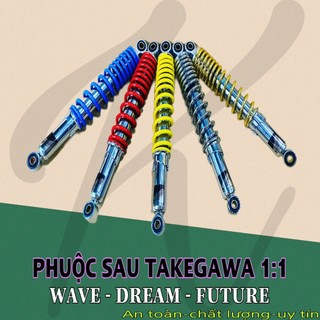 Phuộc sau TAKEGAWA cho xe Dream Future Wave 110 RS 125i Cub 67...vv